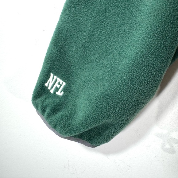 NFL Green and Gray New York Jets Full Zip Fleece Jacket - Picture 4 of 12